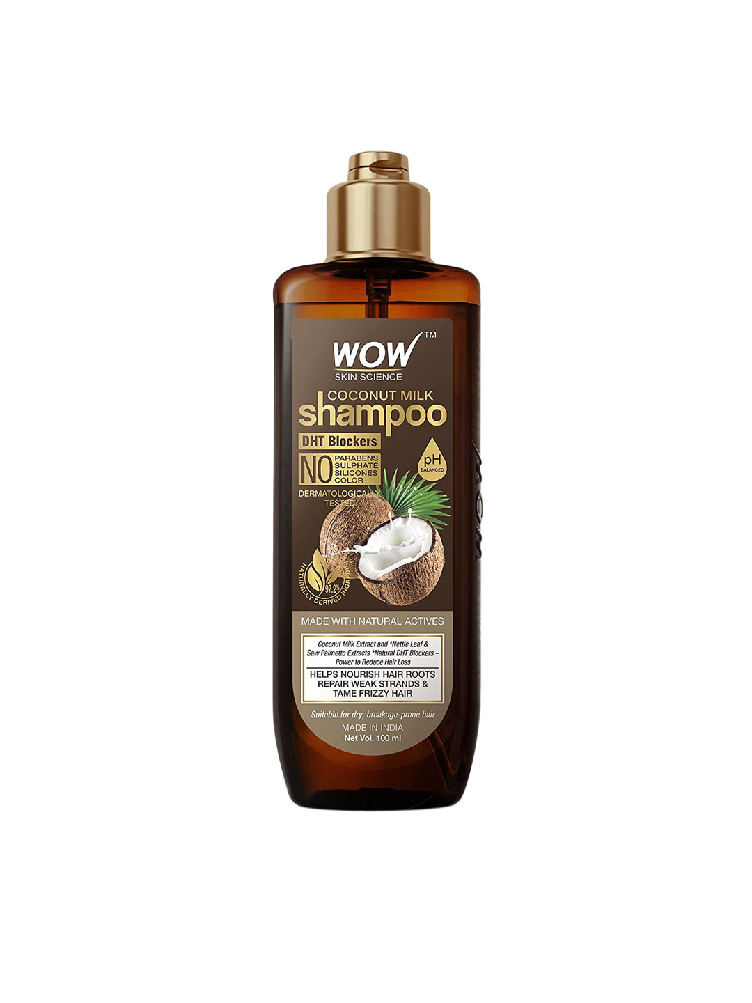 Buy WOW SKIN SCIENCE Coconut Milk Shampoo 100 Ml Shampoo for Unisex