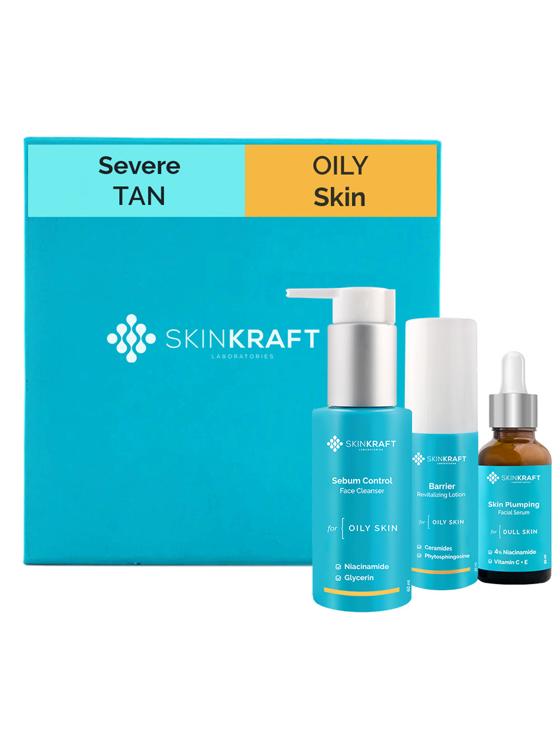 Buy SkinKraft Customized Severe Tan Removal Facial Kit For Oily Skin