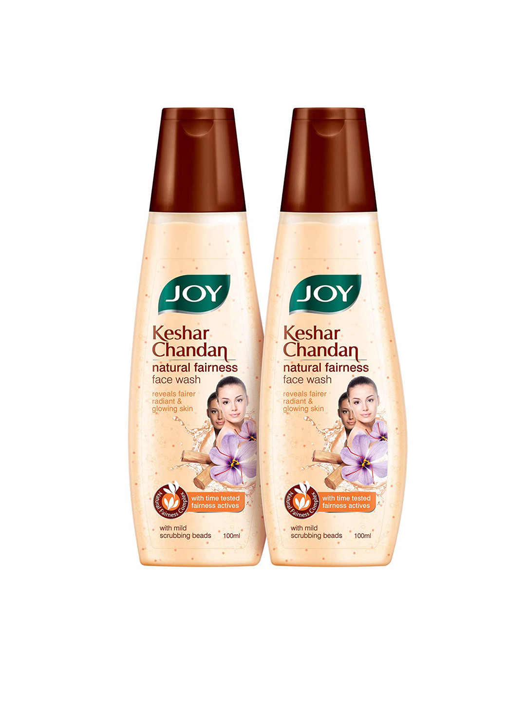 Buy JOY Set Of 2 Keshar Chandan Natural Fairness Face Wash 100 Ml Each