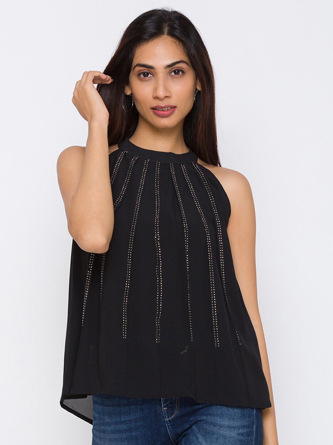 Buy ZOLA Black A Line Top Tops For Women 15352716 Myntra
