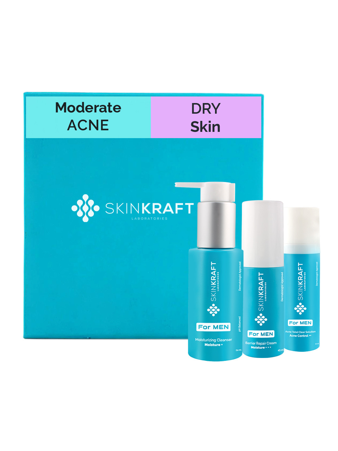 Buy SKINKRAFT Men Customized Skincare Kit For Dry Skin With Moderate
