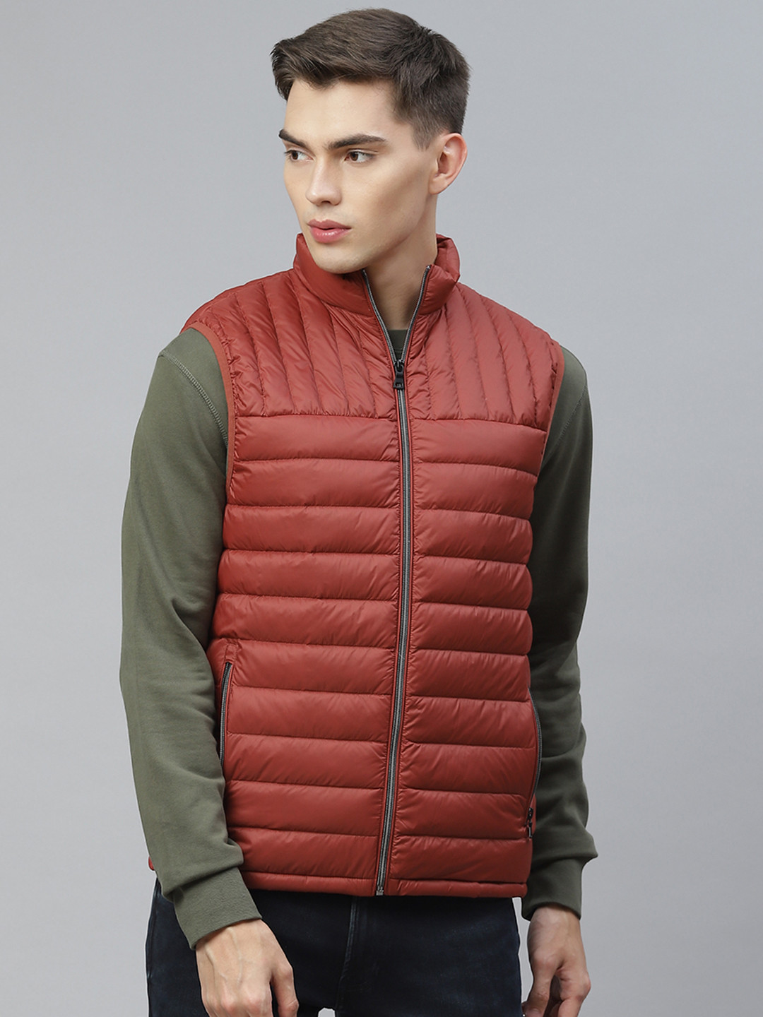Buy Marks & Spencer Men Red Lightweight Puffer Jacket Jackets for Men