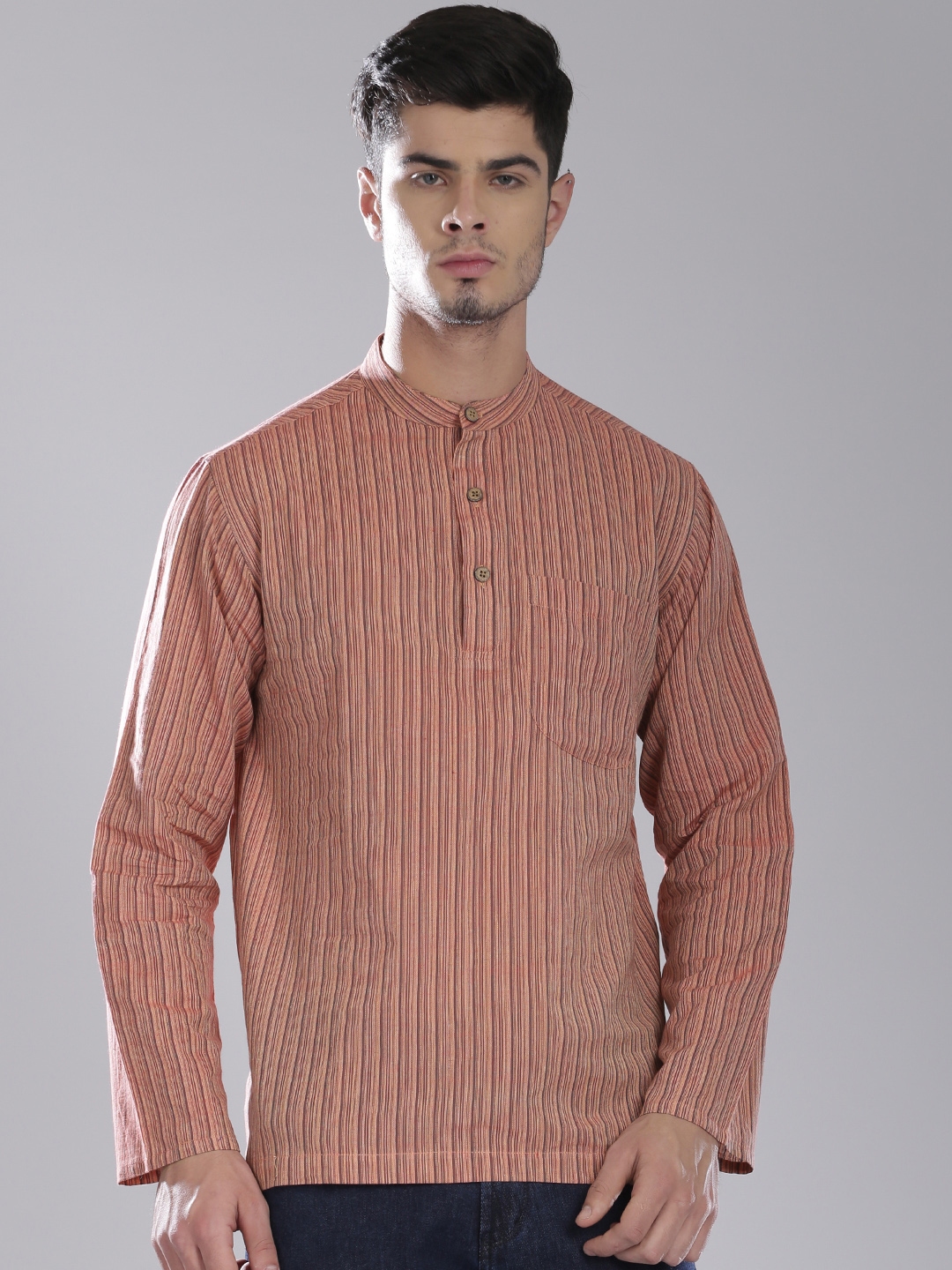 Buy Fabindia Men Red Kurta - Kurtas for Men 1536839 | Myntra