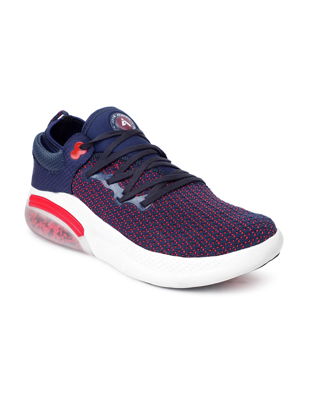Buy Action Men Navy Blue & Red Mesh Running Shoes Sports Shoes for