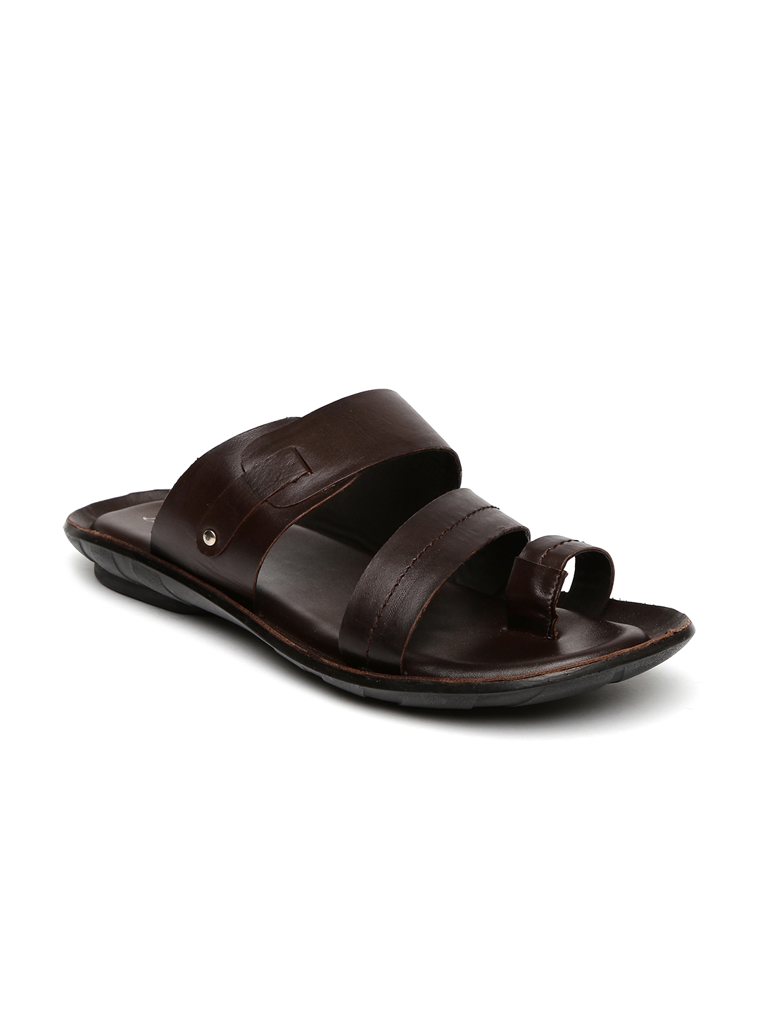 Buy Bata Men Brown Zodiac Sandals - Sandals for Men 1537514 | Myntra
