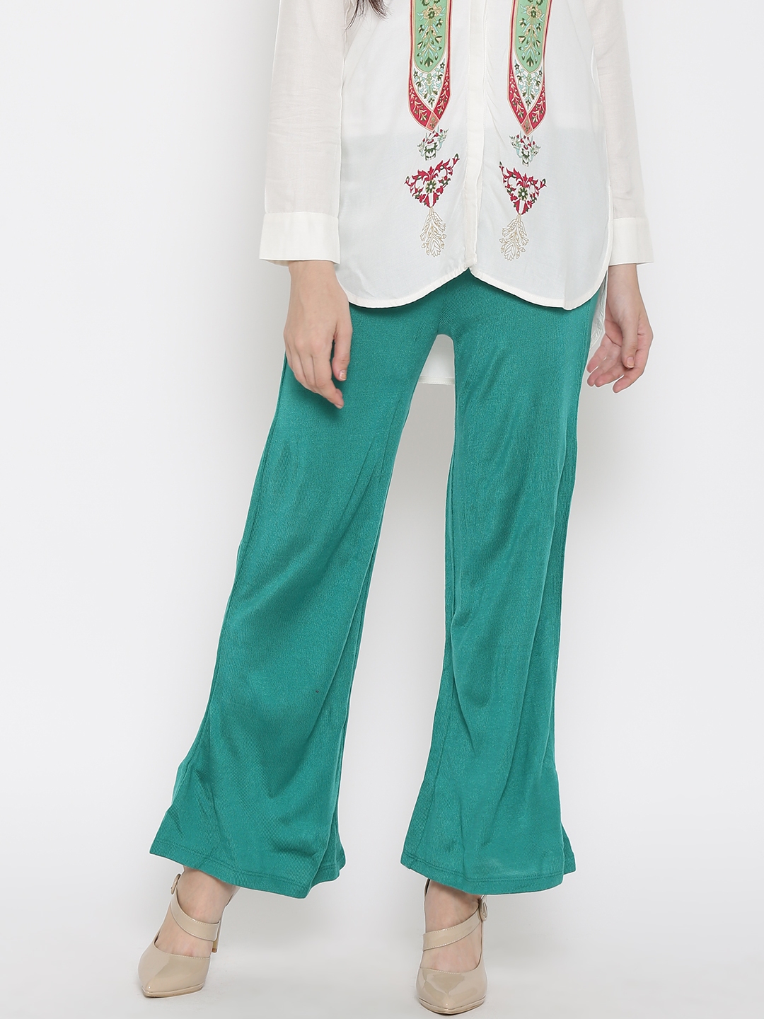 myntra flared palazzo