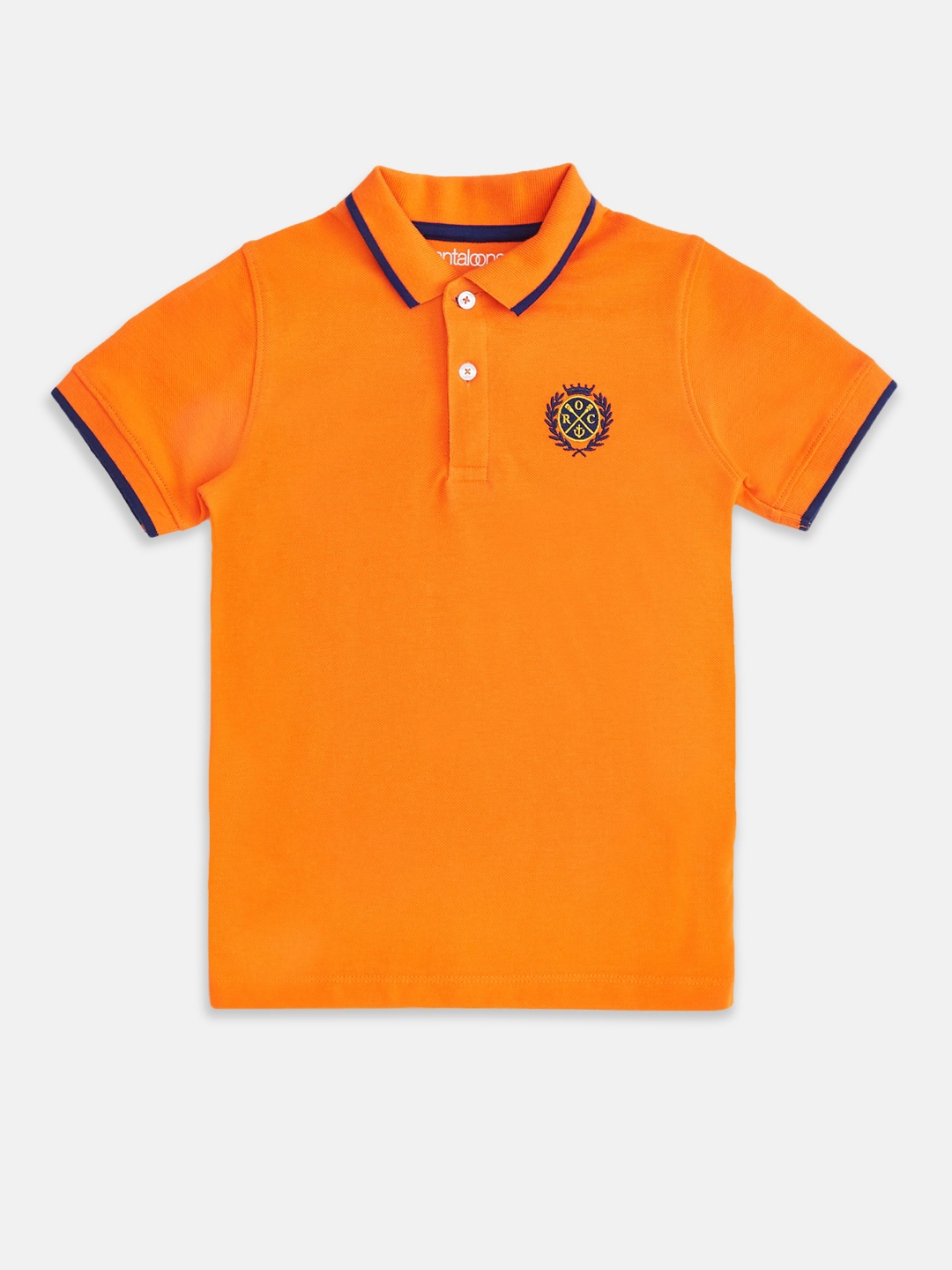 Buy Pantaloons Junior Boys Orange Polo Collar T Shirt - Tshirts for ...