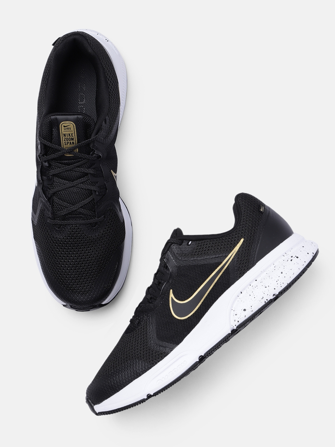 Buy Nike Men Black ZOOM SPAN 4 Running Shoes Sports Shoes for Men