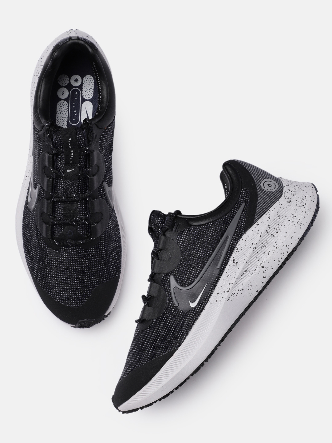 Buy Nike Men Black ZOOM WINFLO 8 SHIELD Weatherized Running Shoes