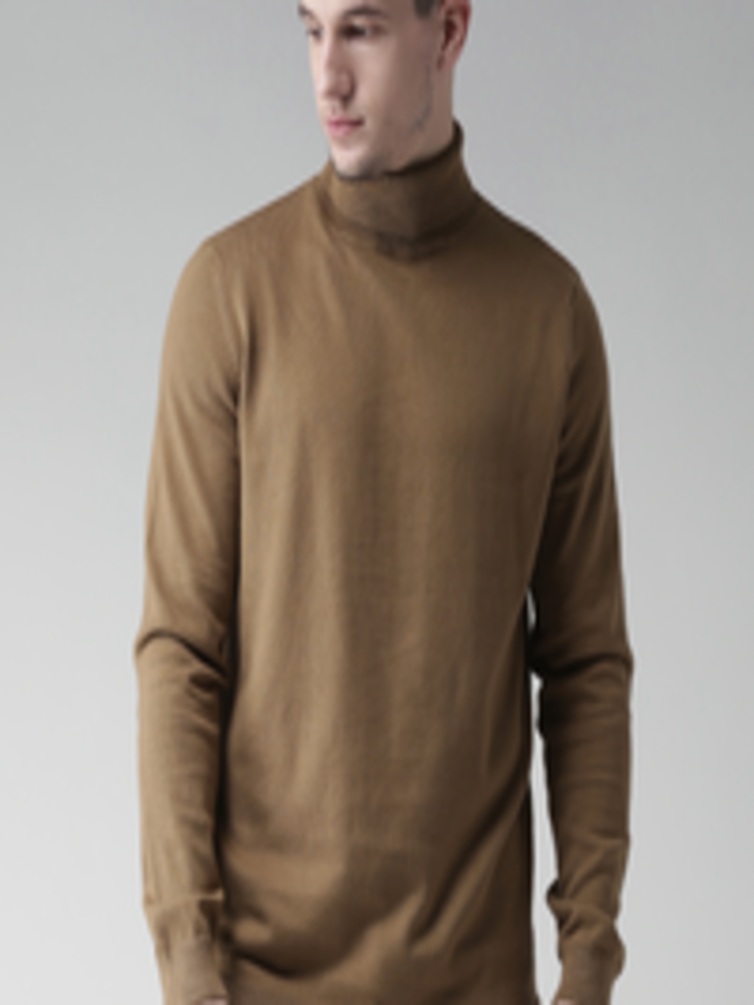 Buy New Look Men Brown Solid Sweater - Sweaters for Men 1538721 | Myntra