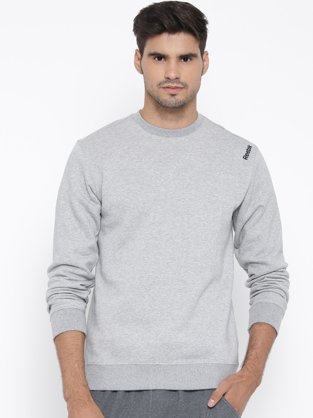 reebok sweatshirt grey