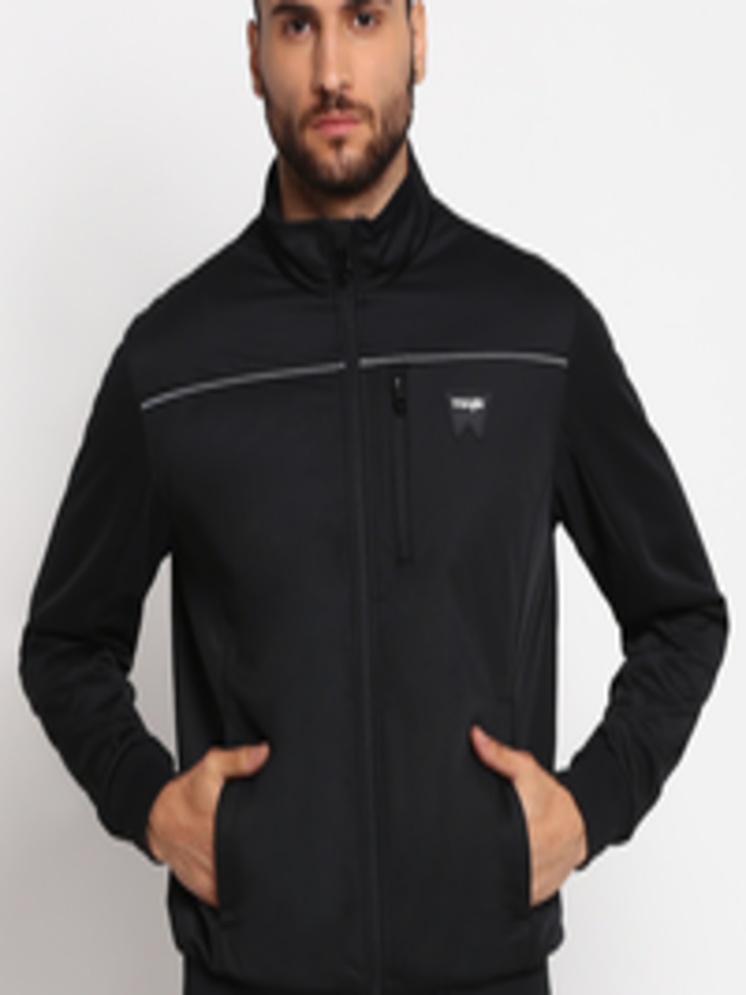 Buy Wrangler Men Black Bomber Jacket - Jackets for Men 15398304 | Myntra
