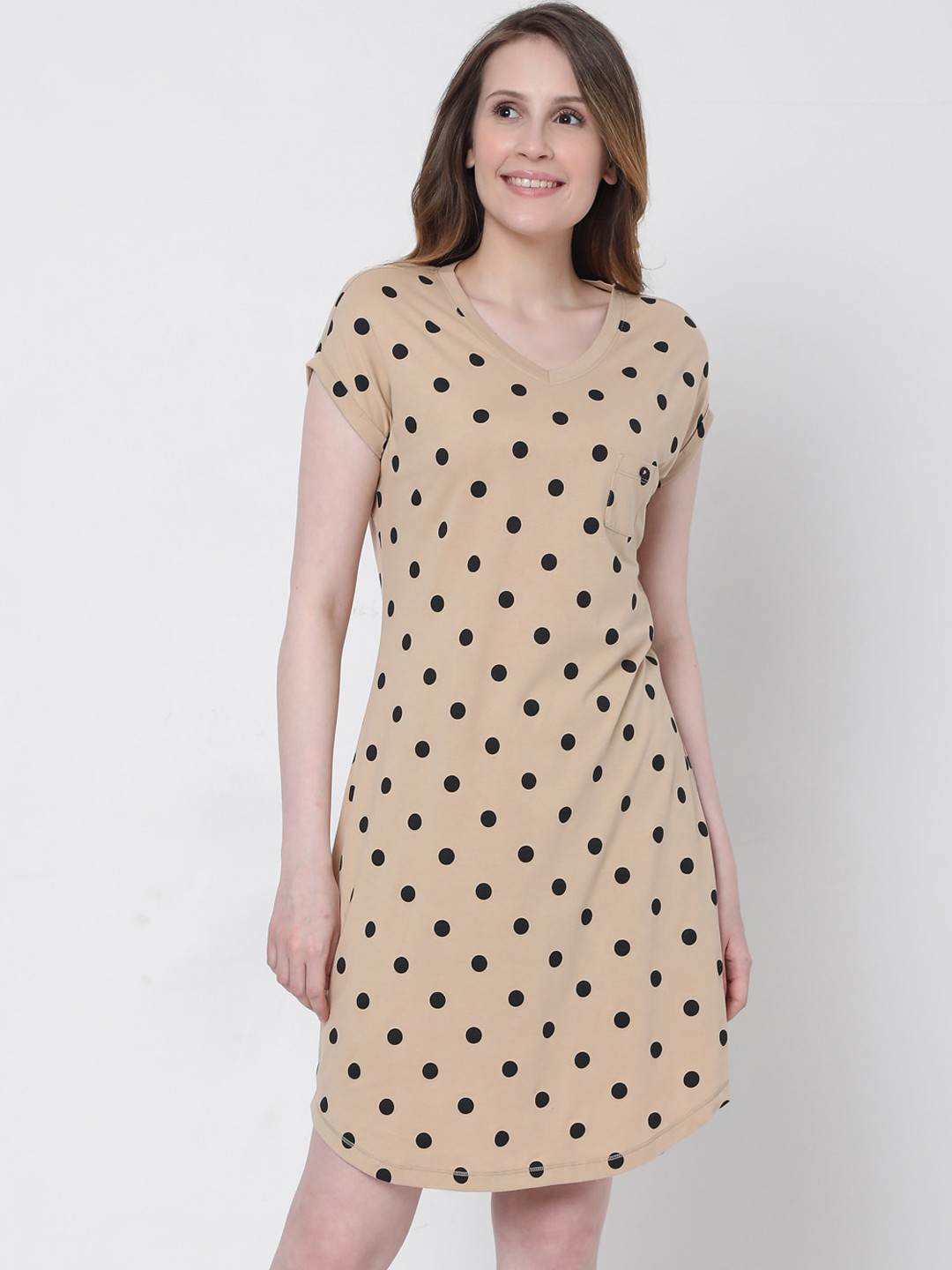 Buy Vero Moda Brown T Shirt Dress Dresses for Women 15401698 Myntra