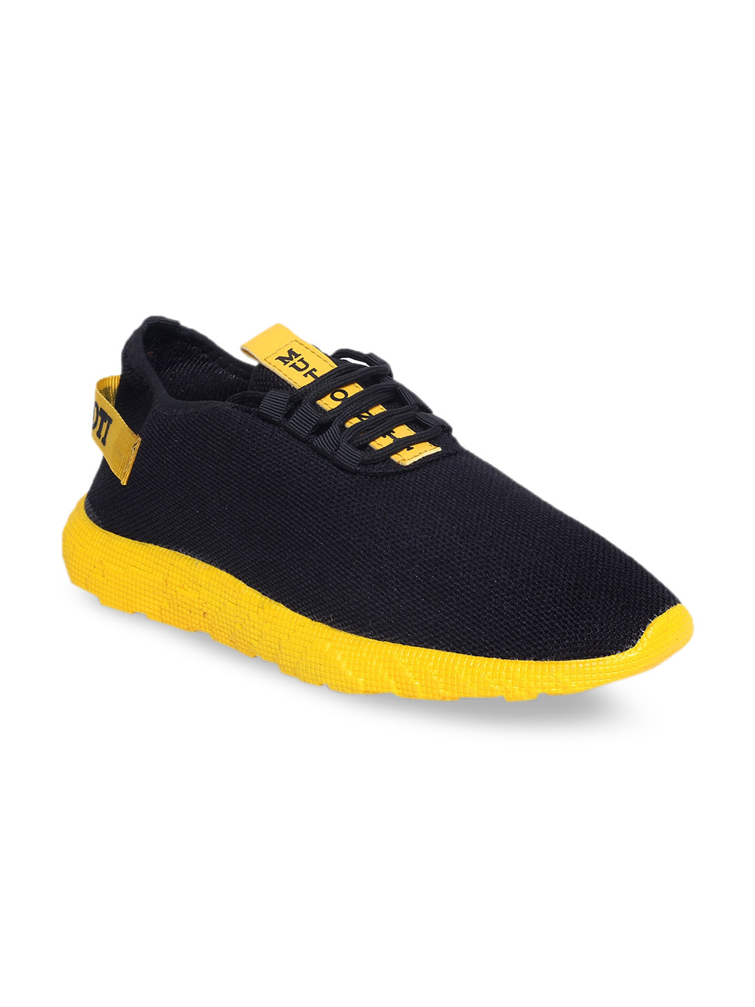 Buy MUTAQINOTI Men Black And Yellow Colourblocked Sneakers Casual Shoes for Men 15402060 Myntra