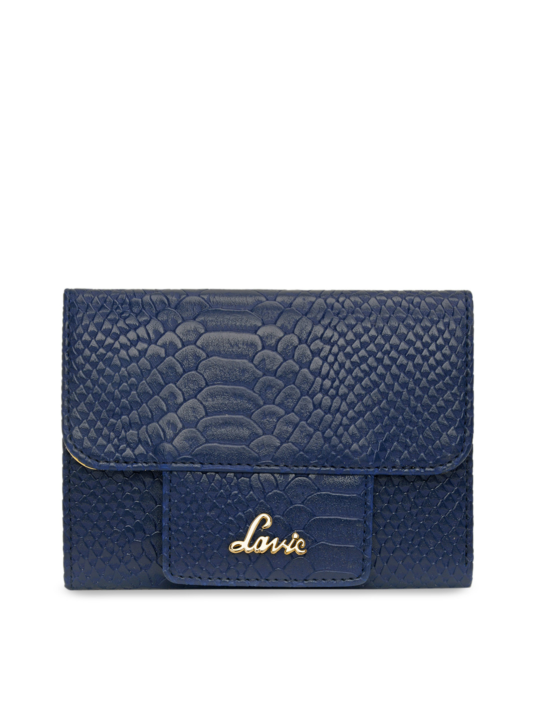 Buy Lavie CROC PRO Women Navy Blue Medium Trifold Wallet Wallets for Women 15408462 Myntra