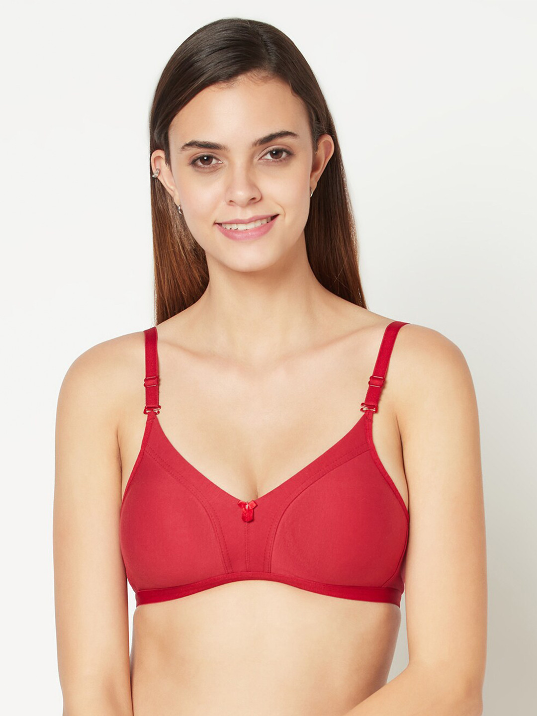 Buy PRETTYBOLD Red Minimizer Bra Bra for Women 15416570 Myntra