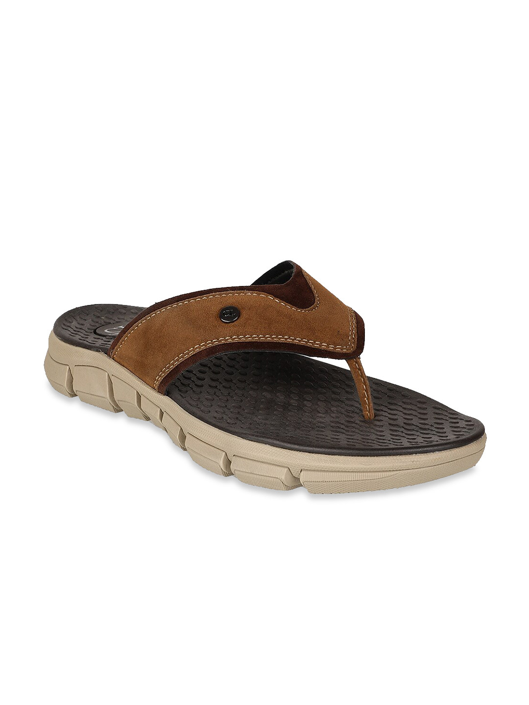 Buy Carlton London Men Brown Comfort Sandals - Sandals for Men 15418578 | Myntra