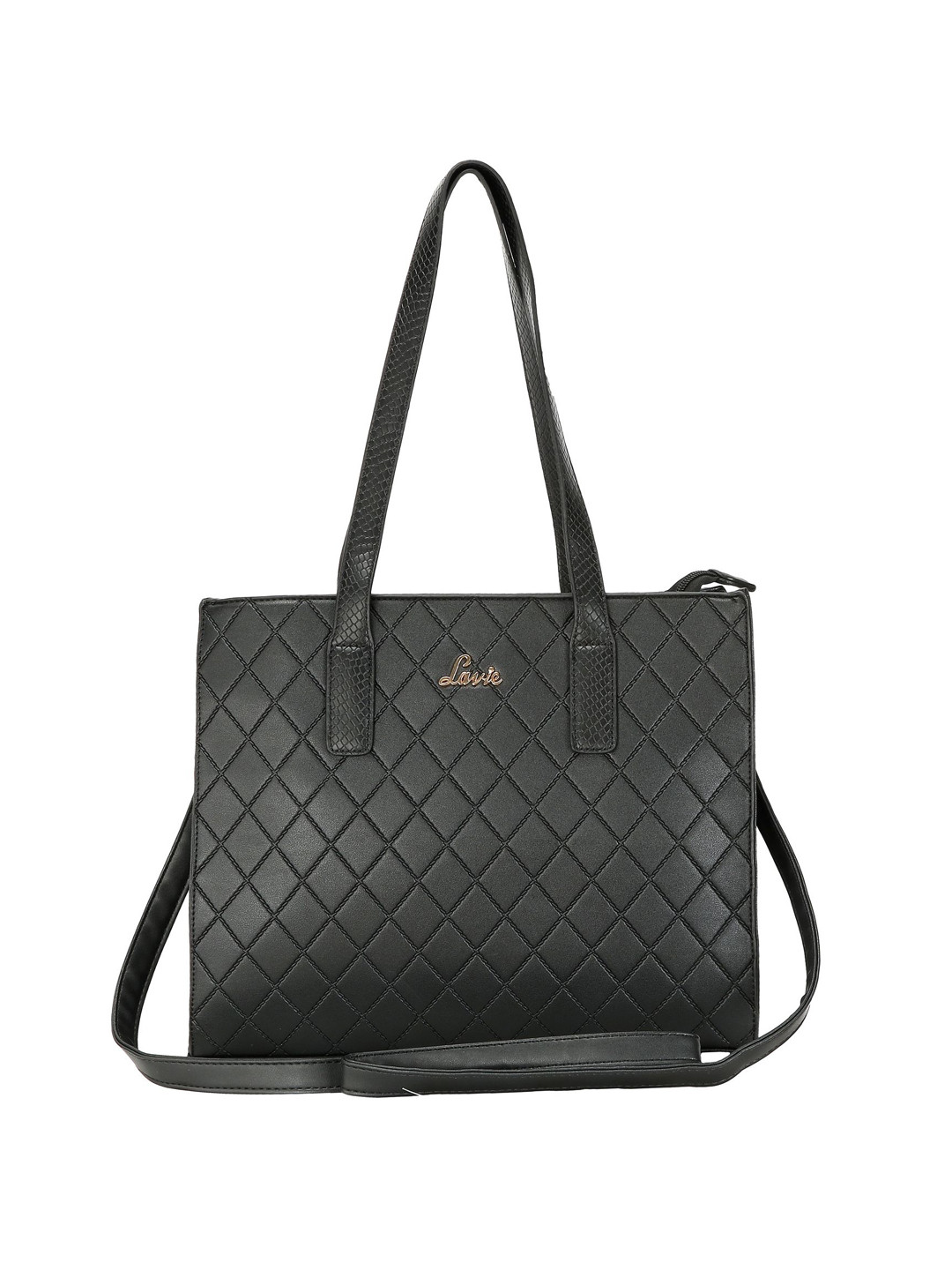 Buy Lavie Black Quilted Shoulder Bag Handbags for Women 15418718 Myntra