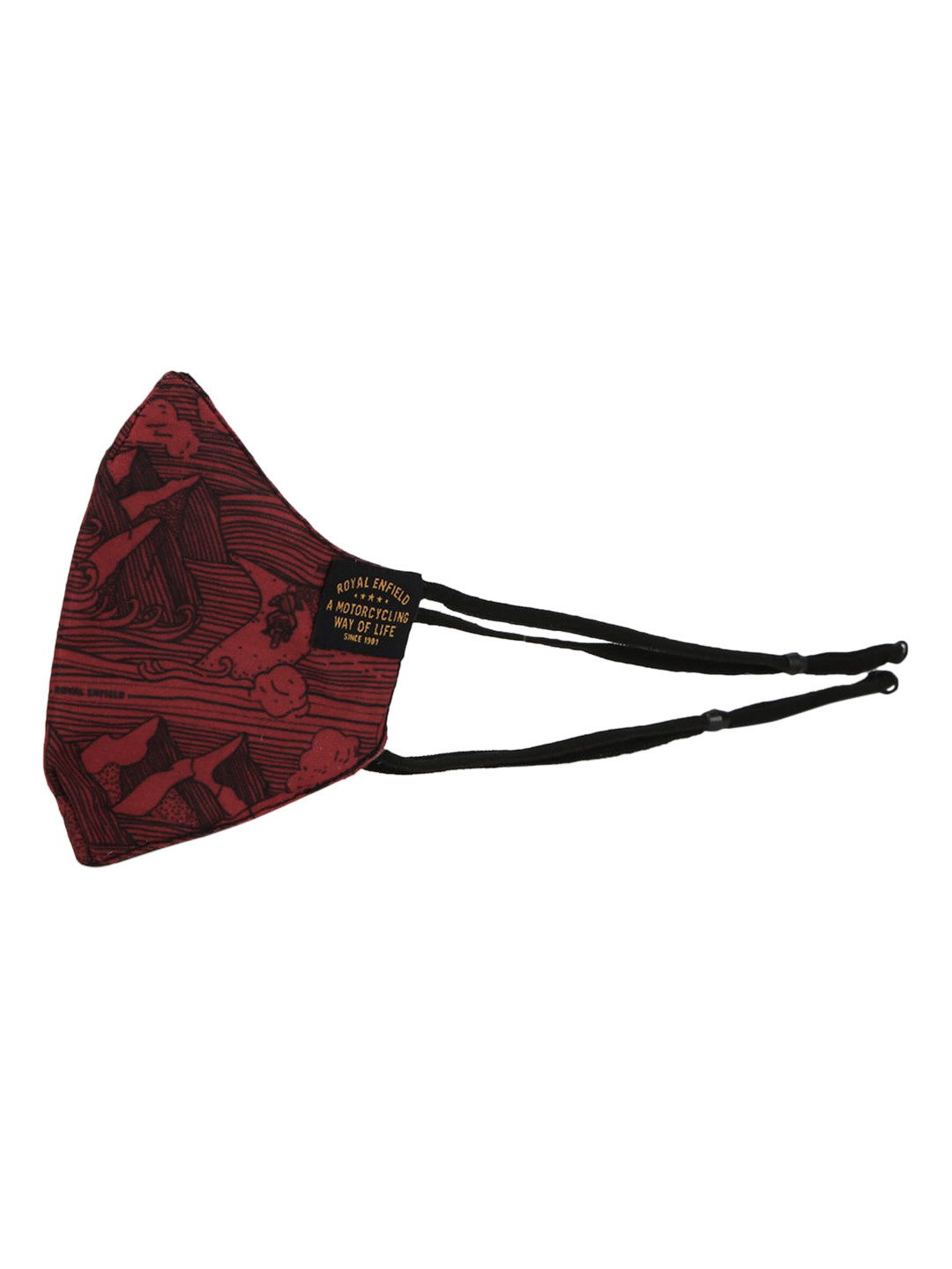 Buy Royal Enfield Red Cotton Barricade Face Mask Outdoor Masks for