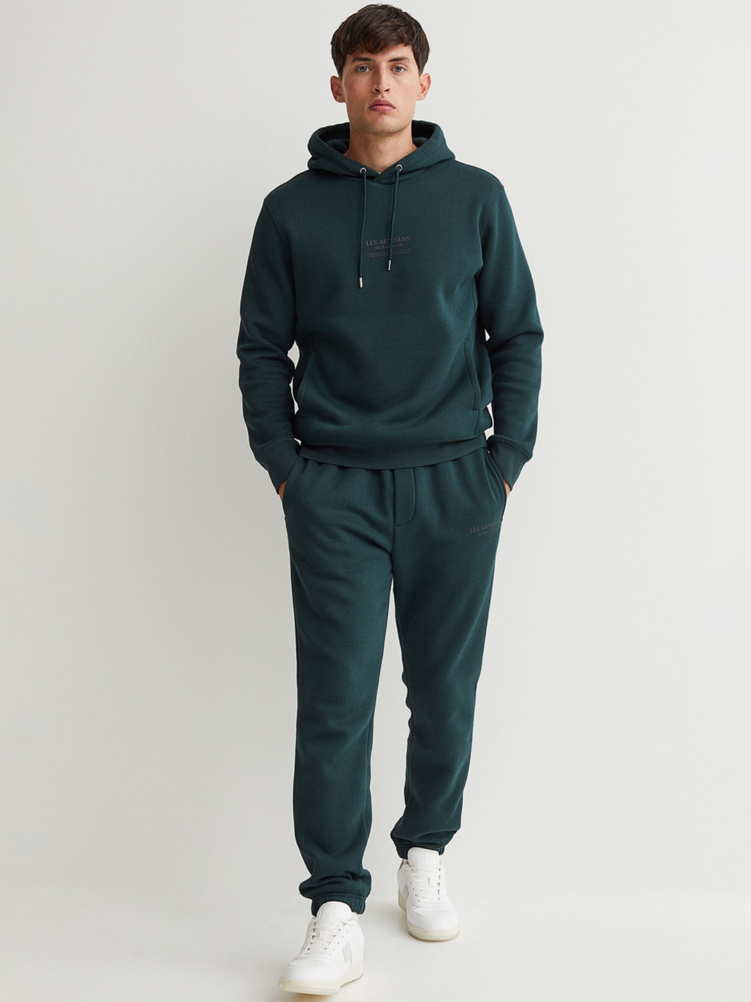 h and m green joggers