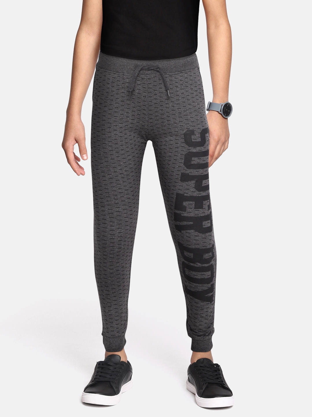 boys charcoal grey joggers