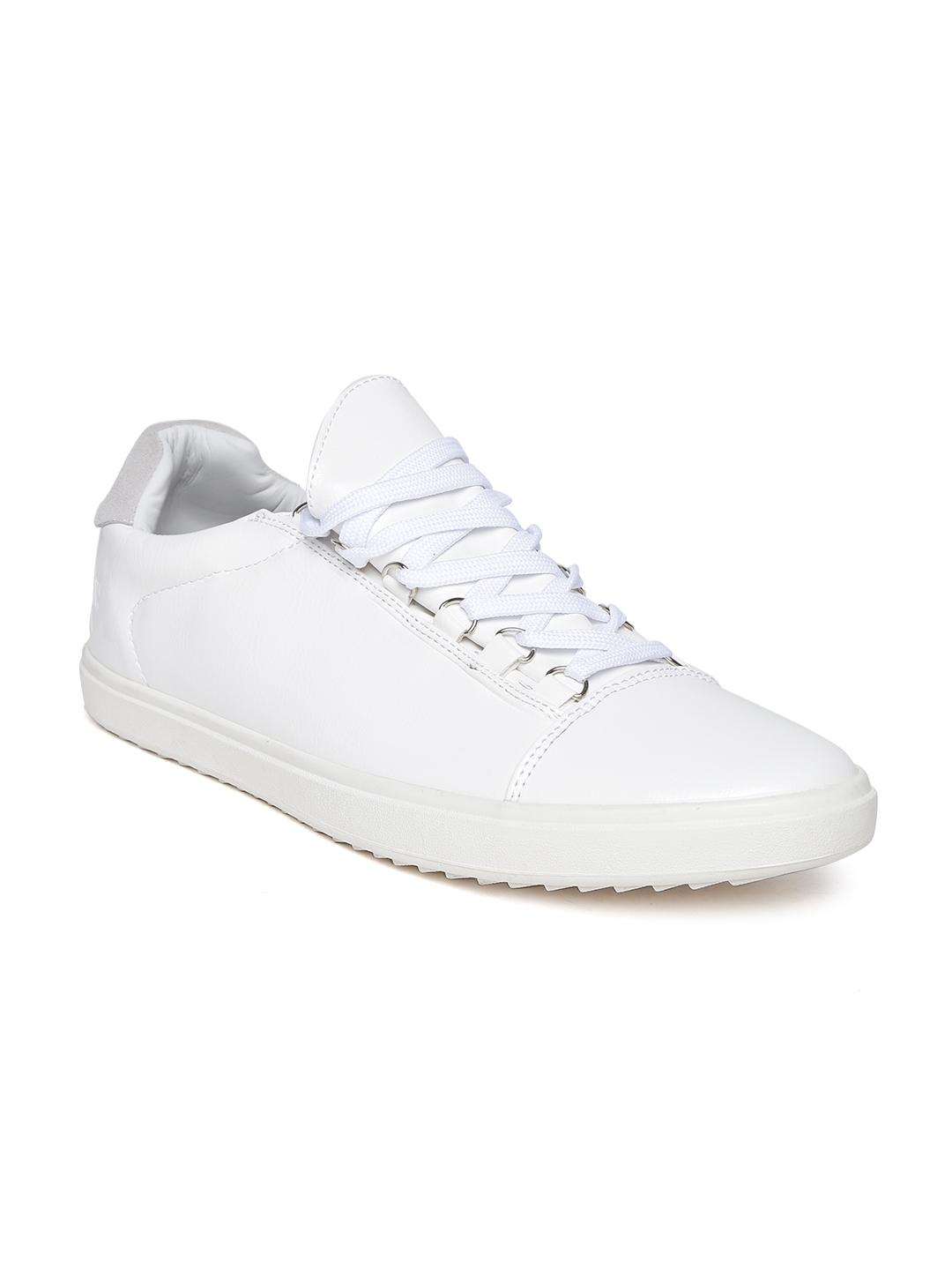 Buy Numero Uno Men White Solid Sneakers - Casual Shoes for Men 1543035 ...