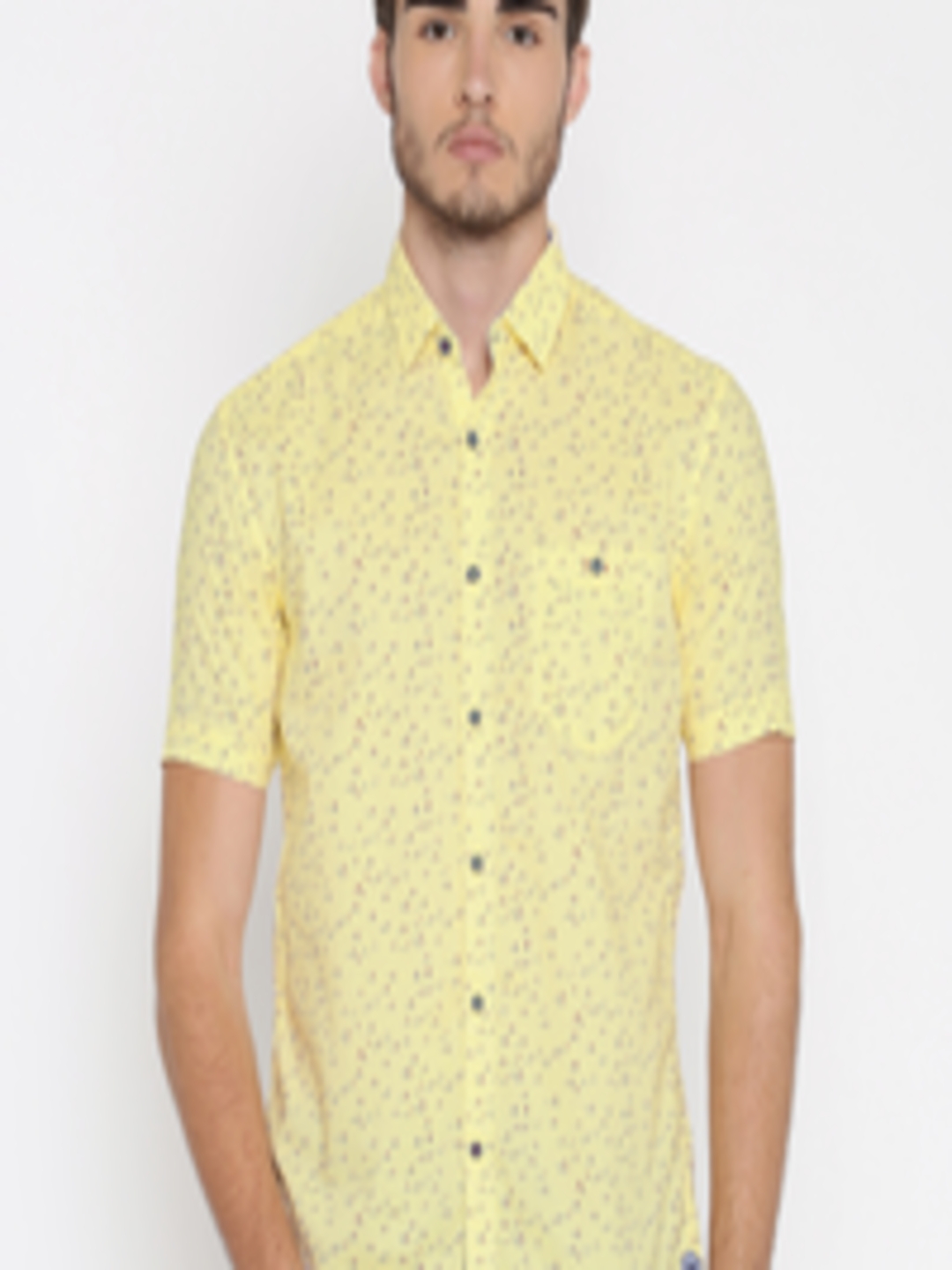 Buy Killer Men Yellow Printed Casual Shirt - Shirts for Men 1543189 ...