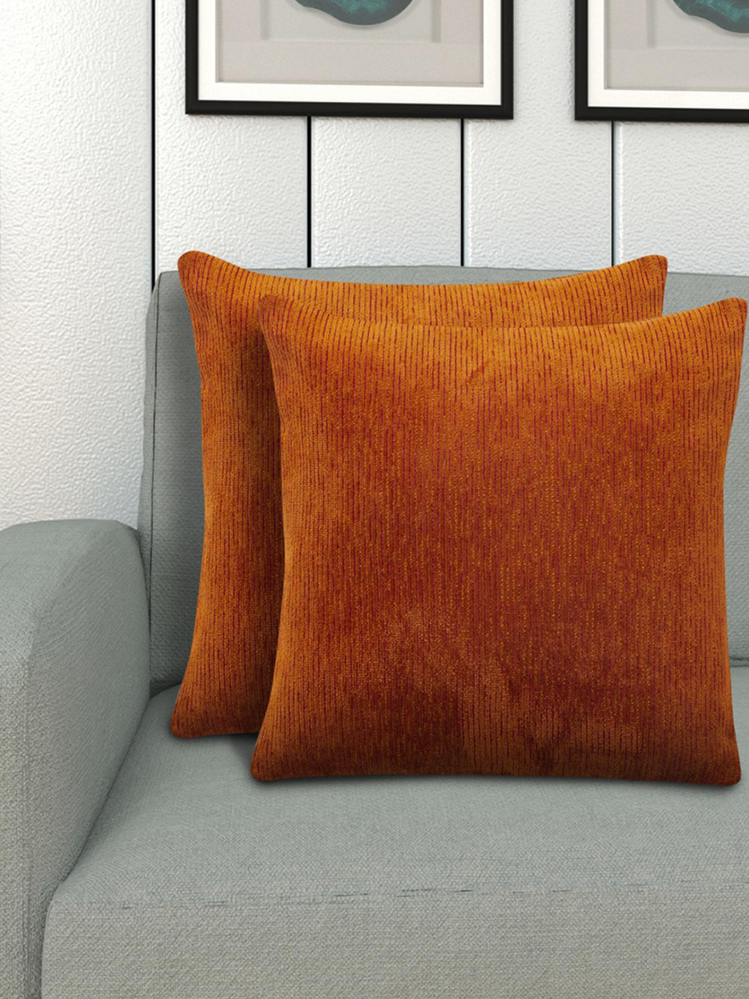Buy Home Centre Set Of 2 Assorted Textured Square Cushion Covers Cushion Covers for Unisex