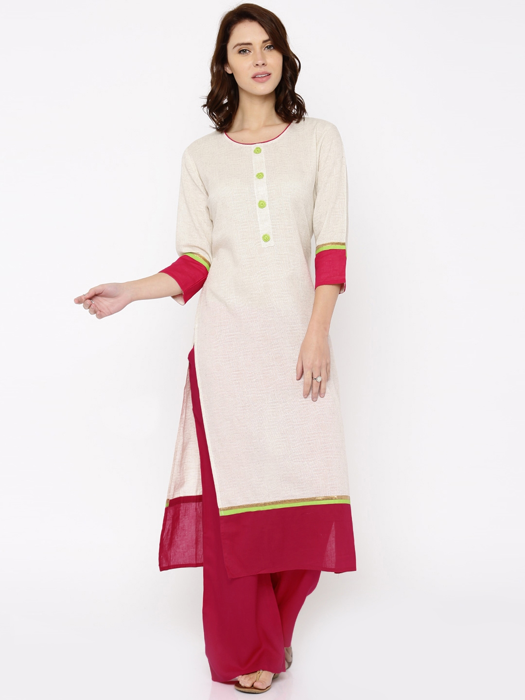 myntra anouk kurta set