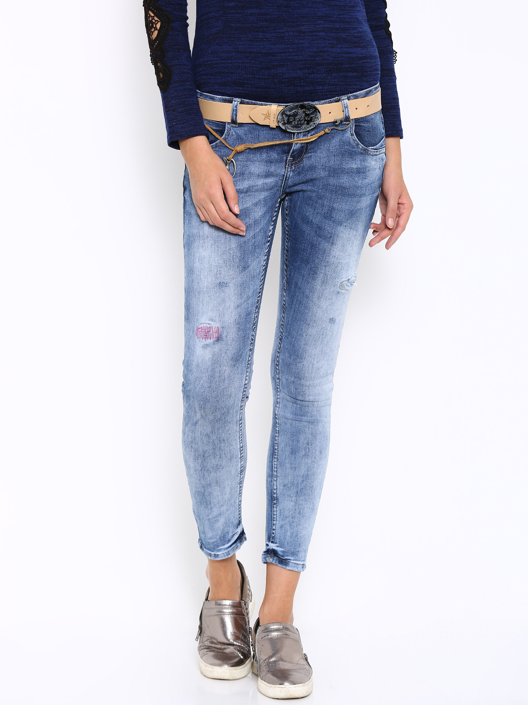 Buy Deal Jeans Women Blue Slim Fit Mid Rise Clean Look Jeans Jeans