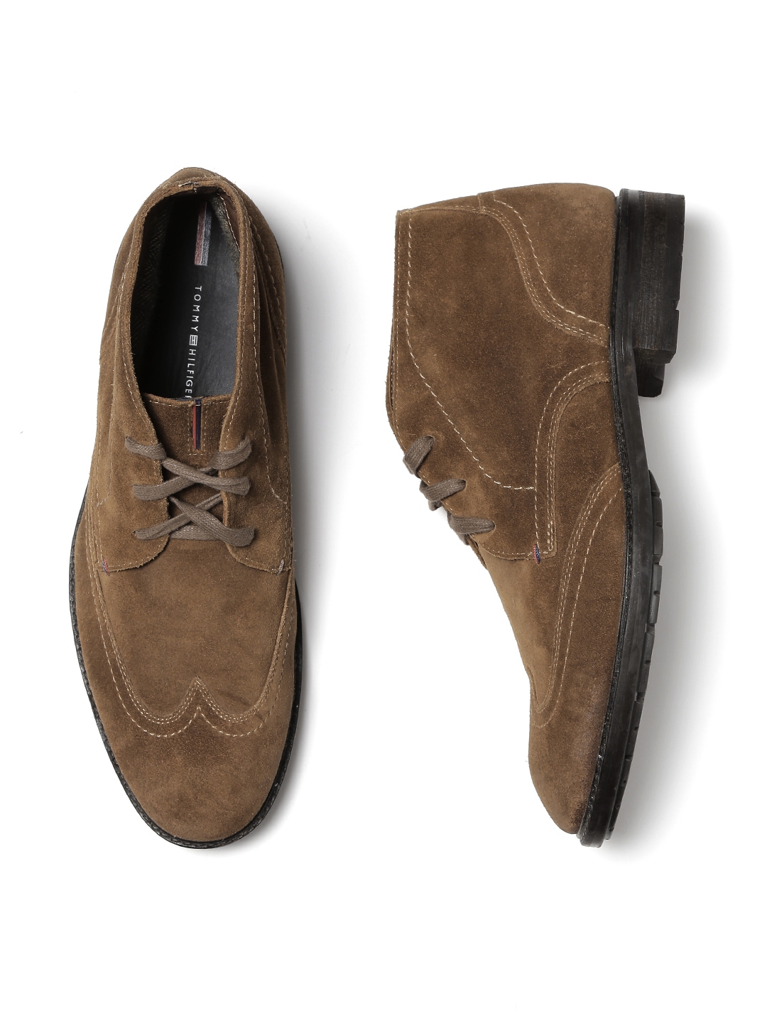 tommy hilfiger men's essential suede lace up derby oxfords