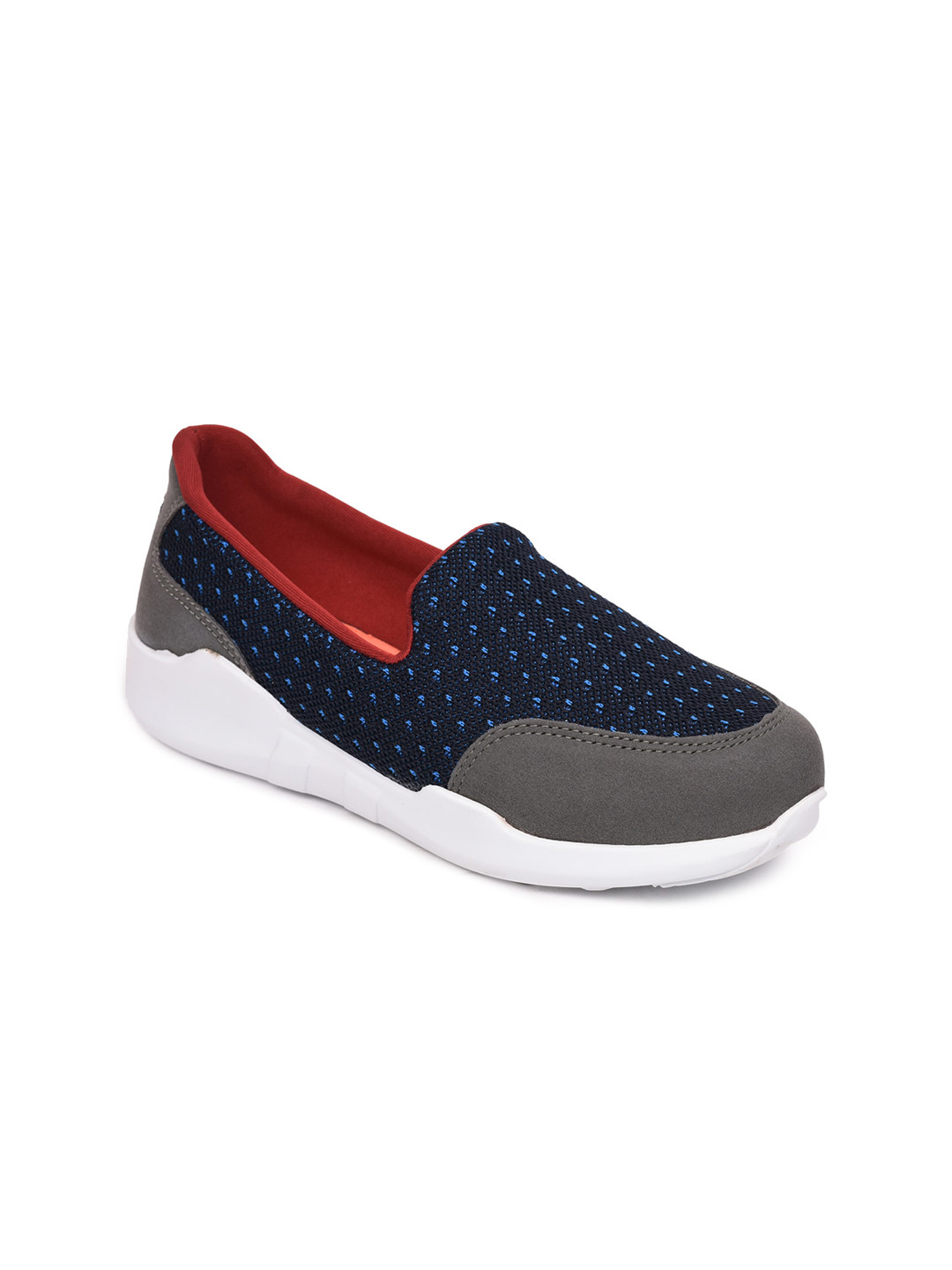 navy blue womens slip on shoes