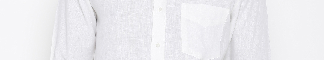 Buy Van Heusen Men White Slim Fit Solid Casual Shirt - Shirts for Men ...