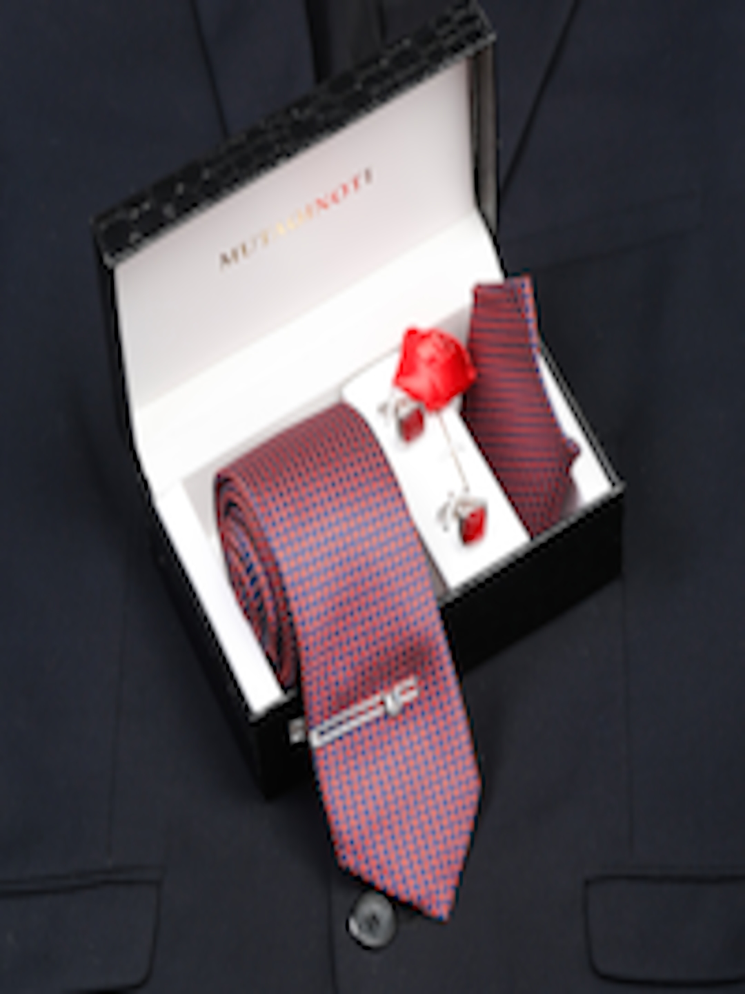 Buy MUTAQINOTI Men Silk Necktie Accessory Gift Set - Ties And Cufflinks ...