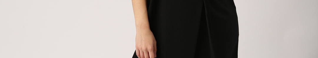 Buy DressBerry Black Solid Wrap Dress - Dresses for Women 1547089 | Myntra