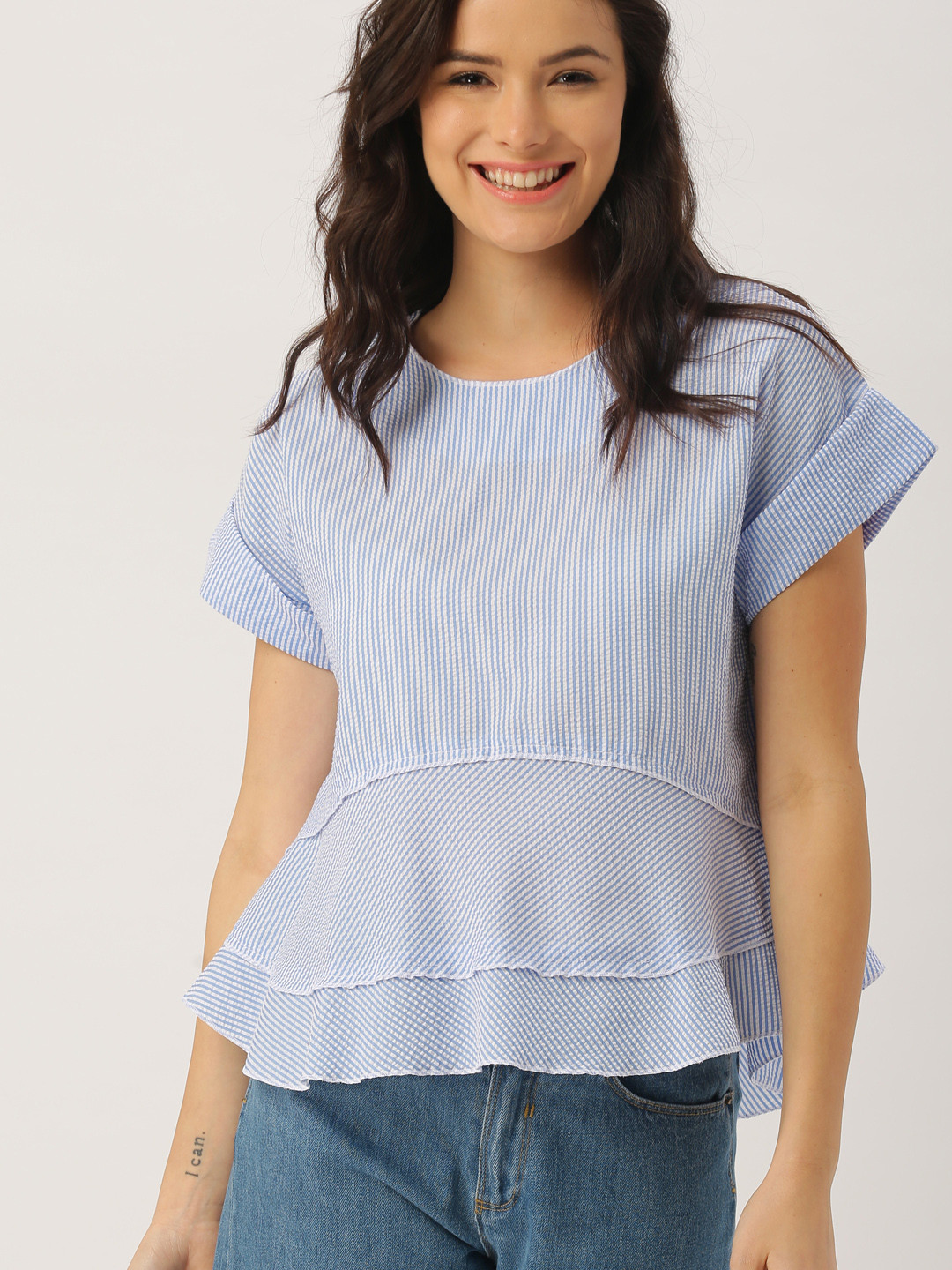 Liv Tiered Top- BLUE