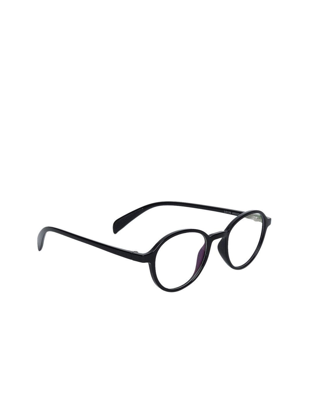 Buy Peter Jones Eyewear Unisex Black Full Rim Round Anti Glare Computer