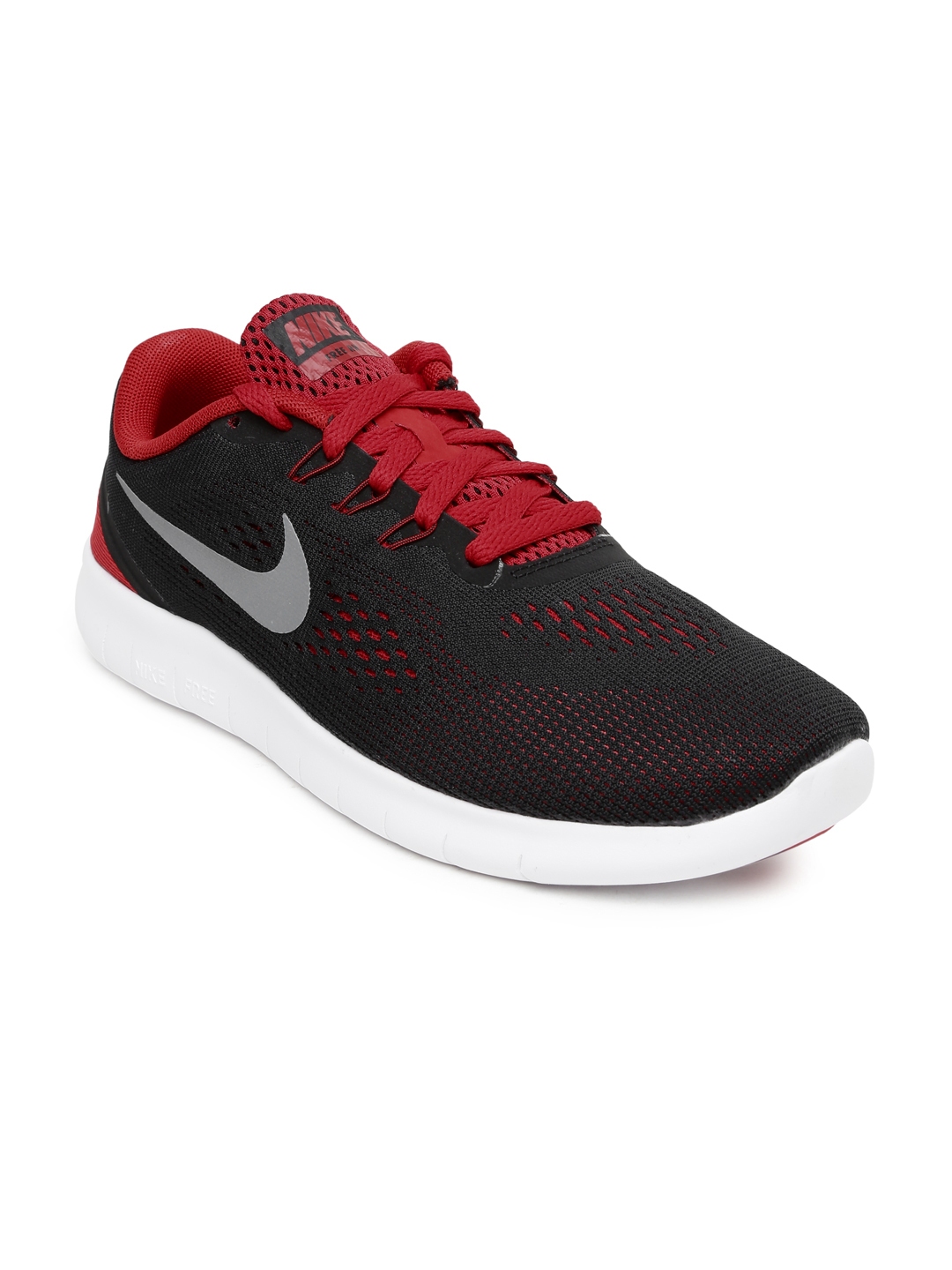 Buy Nike Boys Black & Red Free RN GS Running Shoes - Sports Shoes for