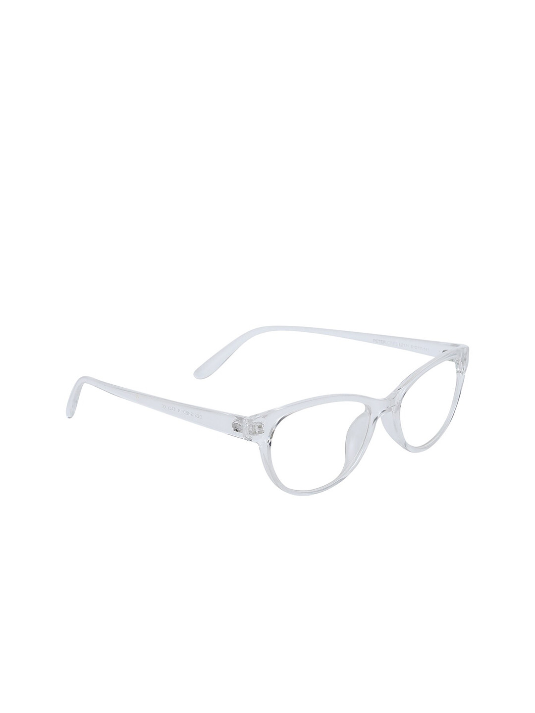 Buy Peter Jones Eyewear Women Transparent Full Rim Cateye Anti Glare