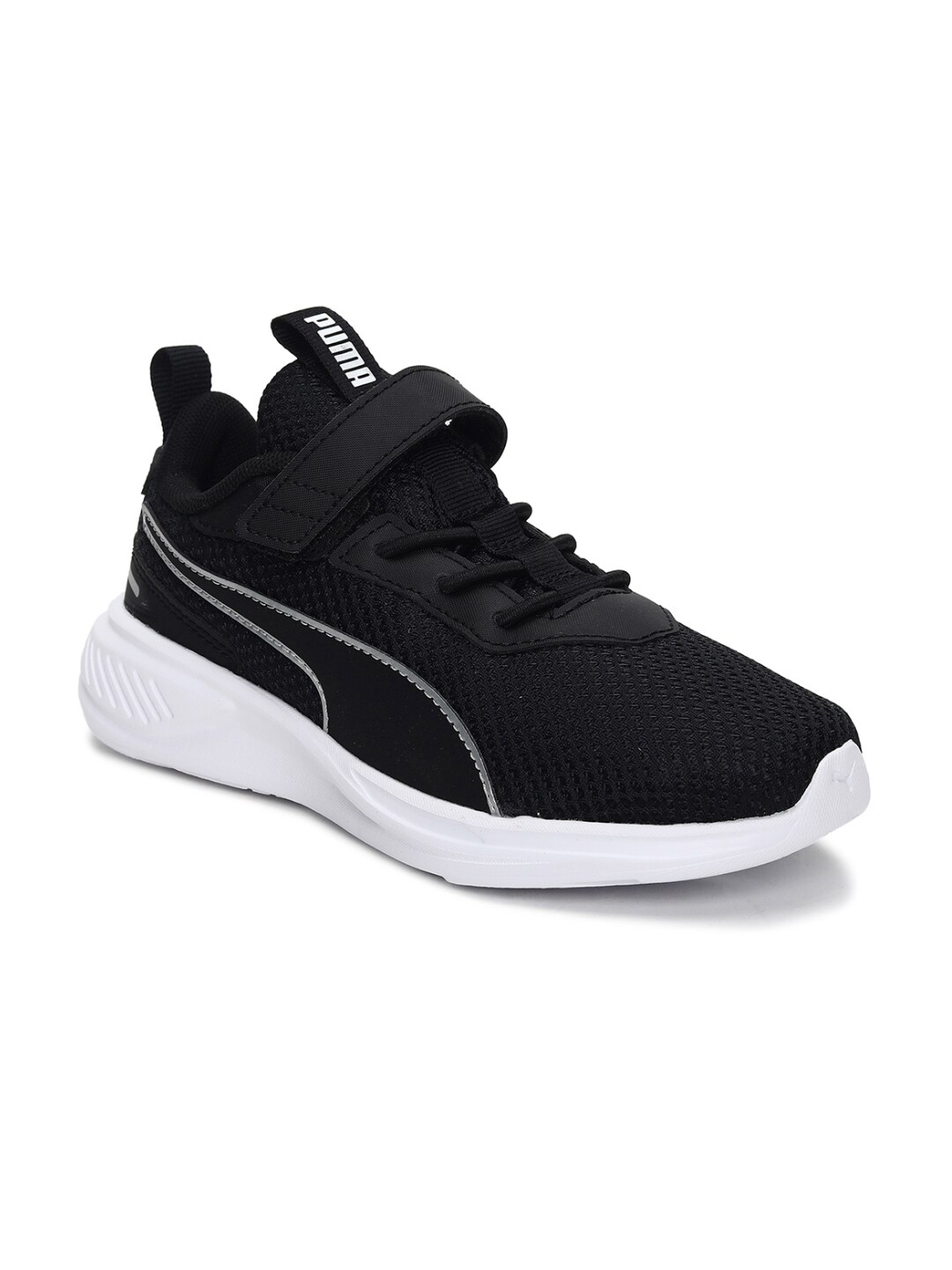 Buy Puma Unisex Kids Black Textile Running Shoes - Sports Shoes for