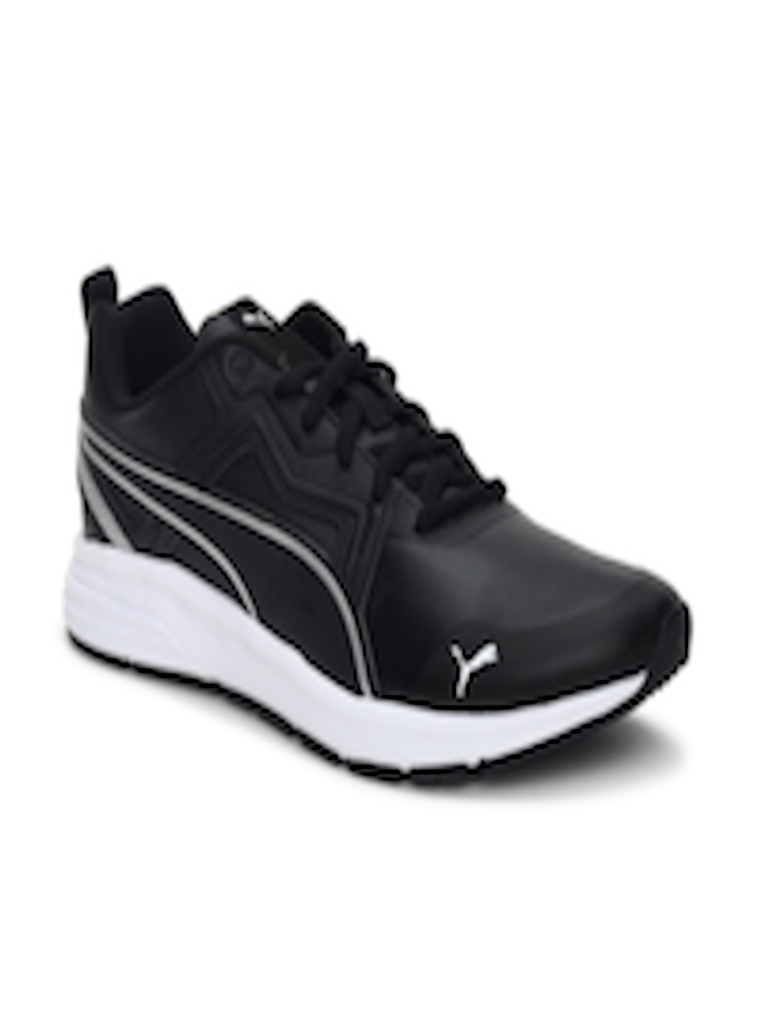 Buy Puma Unisex Kids Black Running Shoes - Sports Shoes for Unisex Kids ...