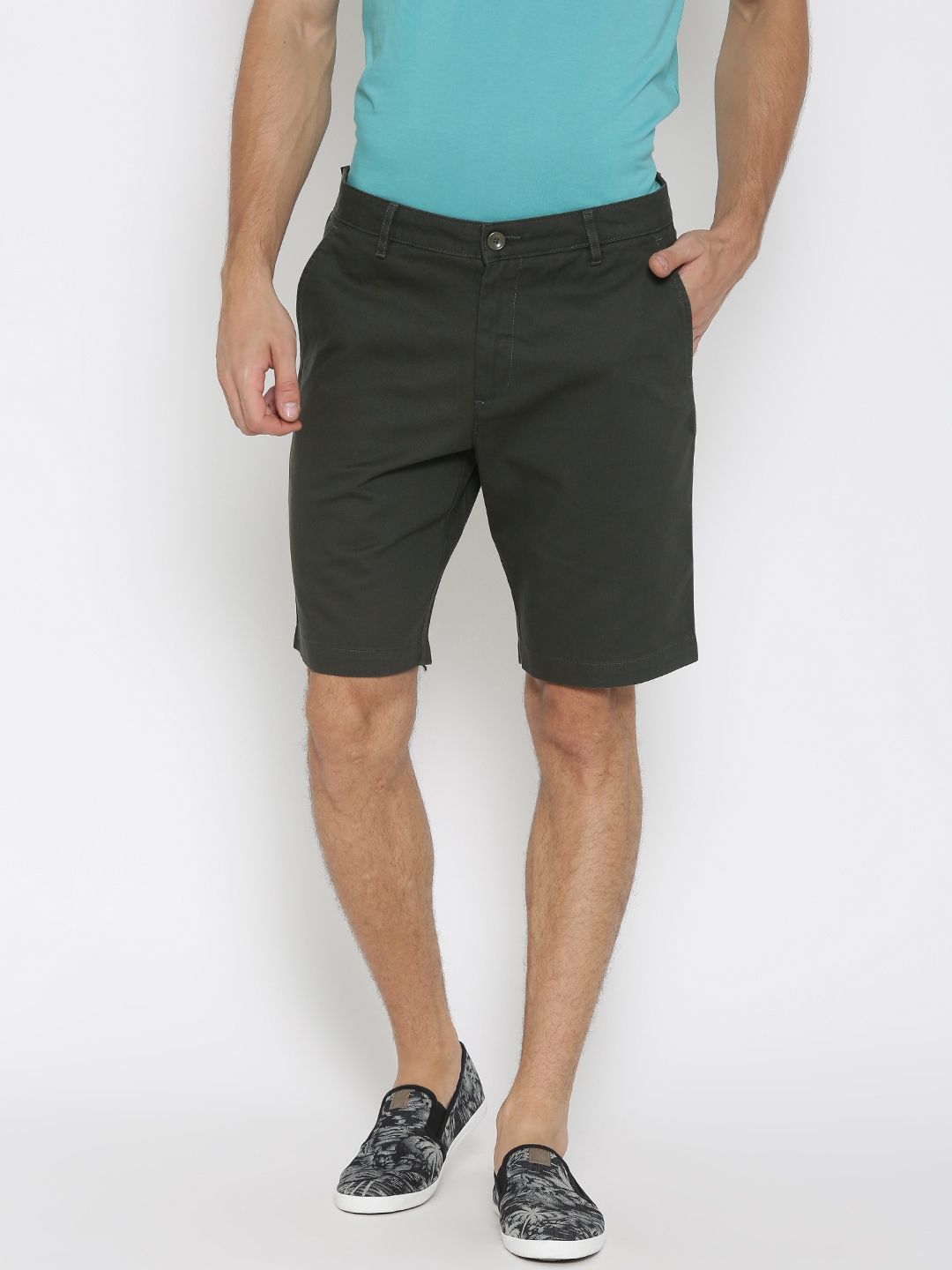 charcoal chino shorts