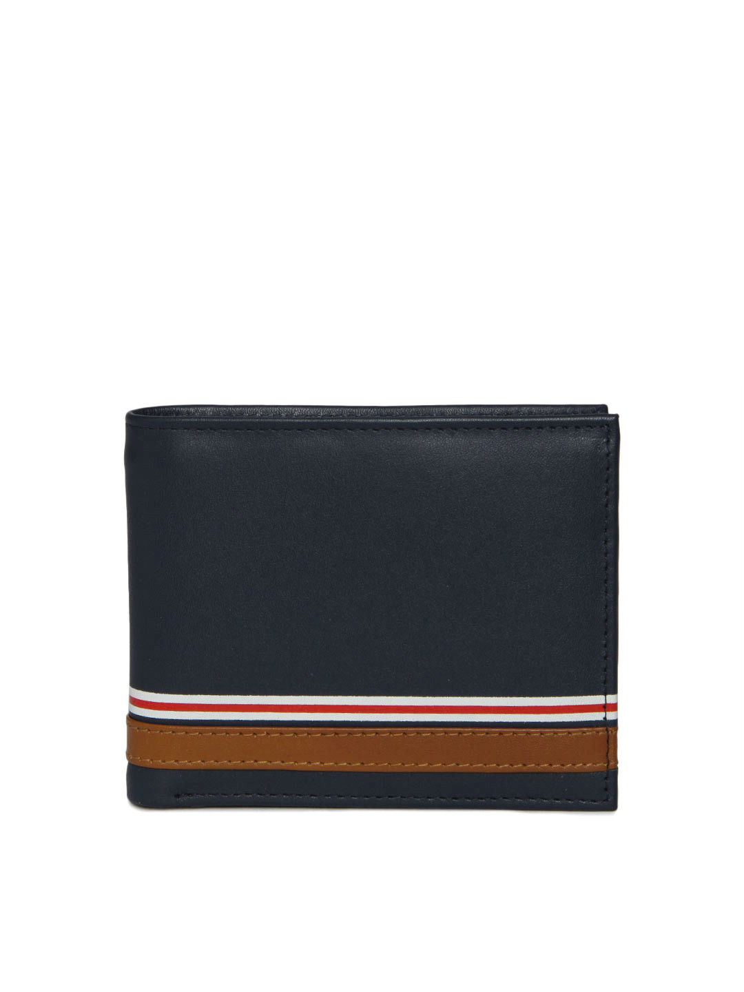 Buy Mast & Harbour Men Navy Genuine Leather Wallet Wallets for Men