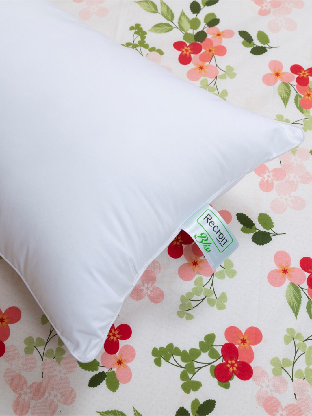 Buy Recron Certified White Solid Bliss Sleep Pillow Pillows for