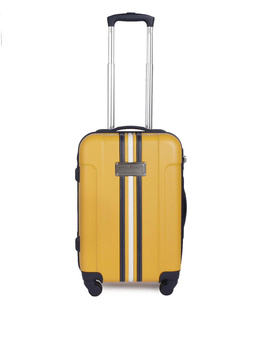 Buy Tommy Hilfiger Yellow Solid Hard Cabin Trolley Bag Trolley Bag