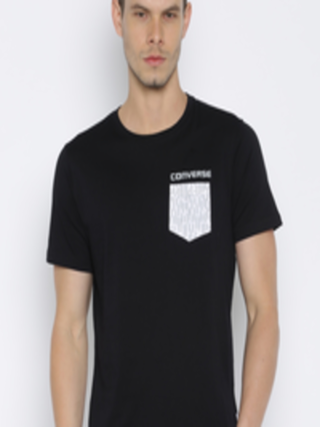 Buy Converse Men Black T Shirt - Tshirts for Men 1549518 | Myntra