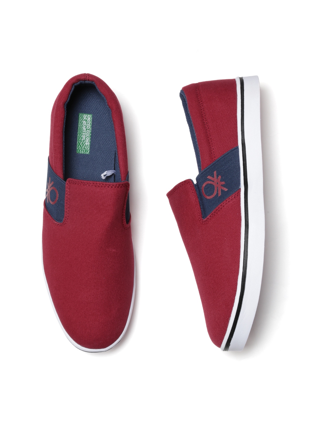 benetton slip ons