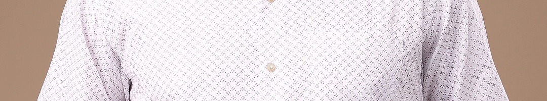 Buy Louis Philippe Men White Printed Tailored Fit Formal Shirt - Shirts for Men 1550891 | Myntra