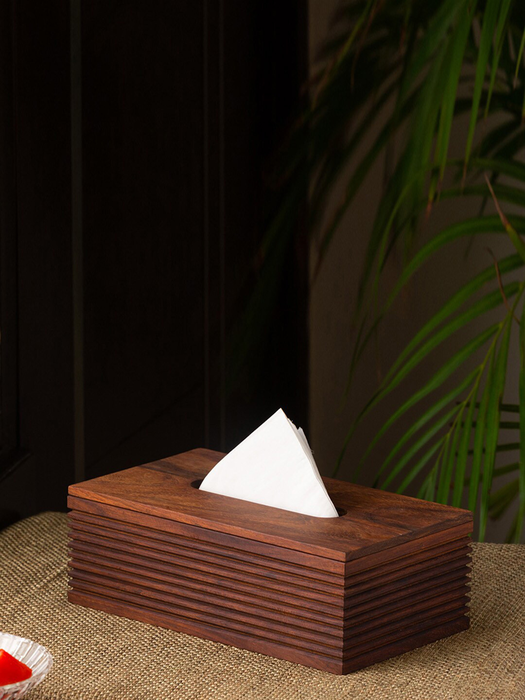 Buy ExclusiveLane Brown Solid Wooden Tissue Napkin Holder Dining Essentials for Unisex