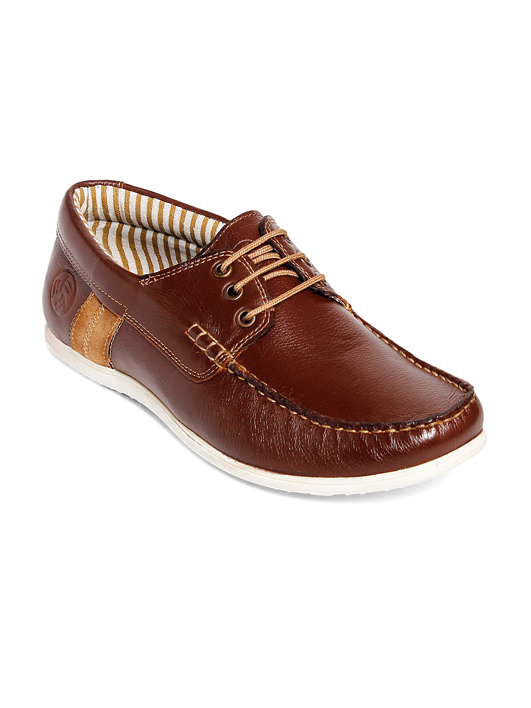 Buy Bacca Bucci Men Brown Solid Leather Sneakers Casual